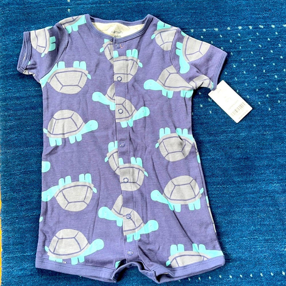 Carter’s turtle summer onesie. 24 months